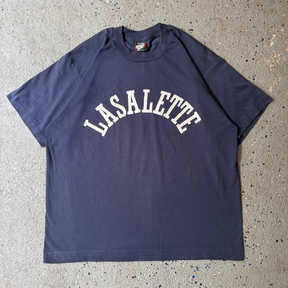 Vintage Screen Stars Best Lasalette T-Shirt Navy Single Stitch Made in USA L